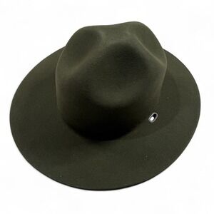 Stratton Campaign Style Felt Hat Green Self Forming USA Mens Size‎ 7 Box Trooper